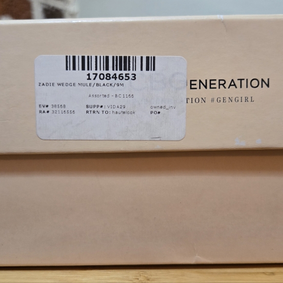 BCBGeneration Zadie Wedge Mule Black 9M - Picture 14 of 14